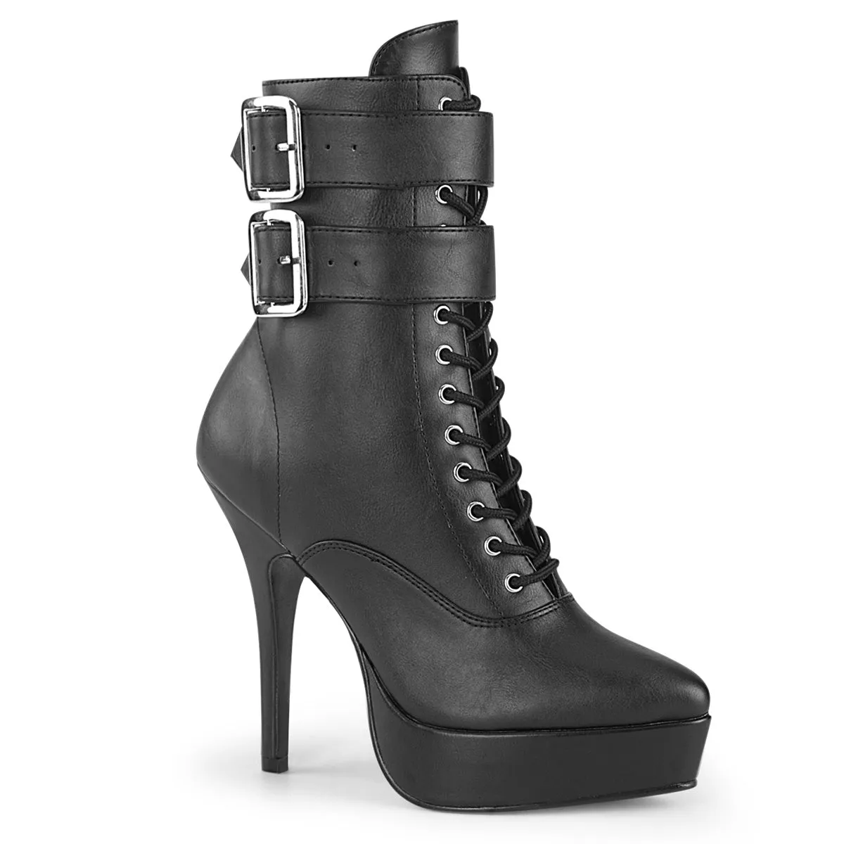 5 Inch Heel INDULGE-1026 Black Pu