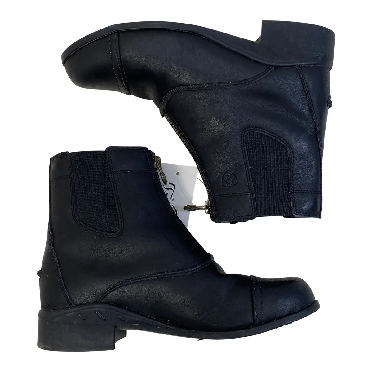 Ariat Scout Zip Paddock Boots in Black - Children's 3