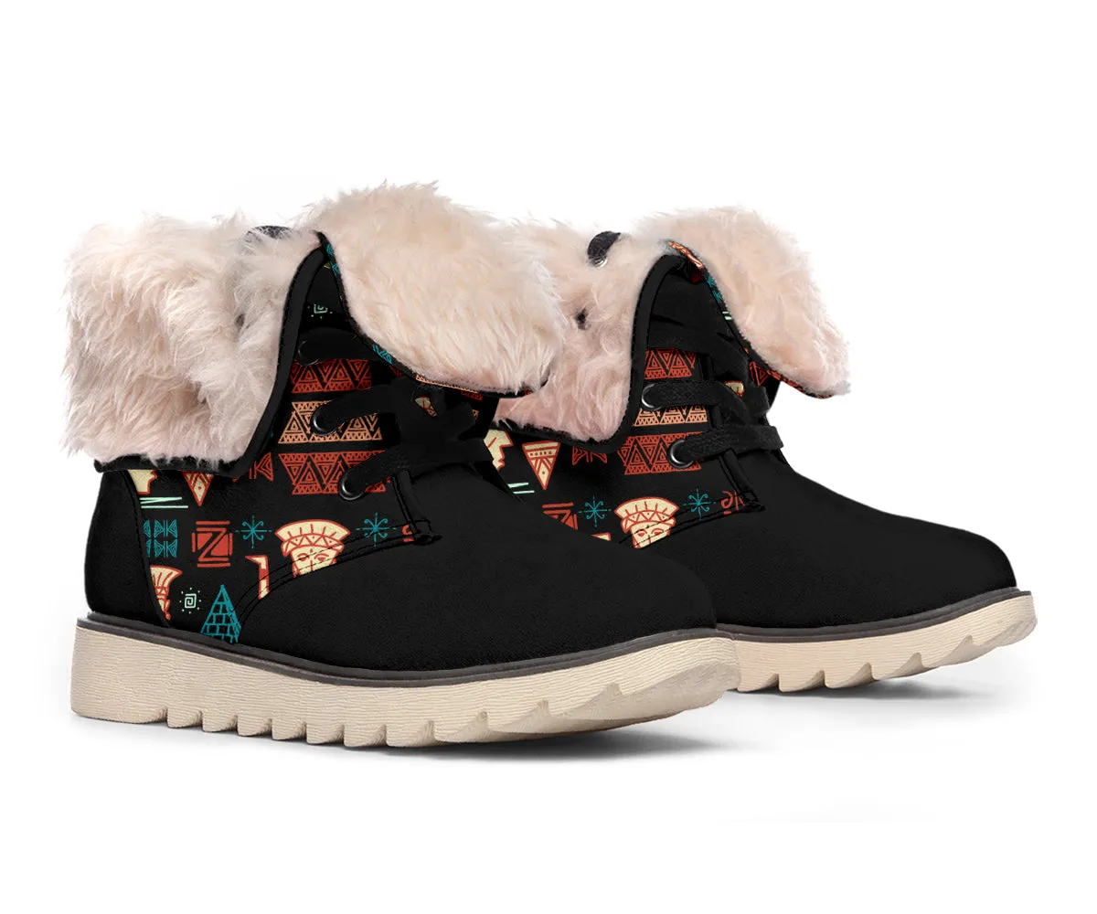 Aztec Tribal Polar Boots