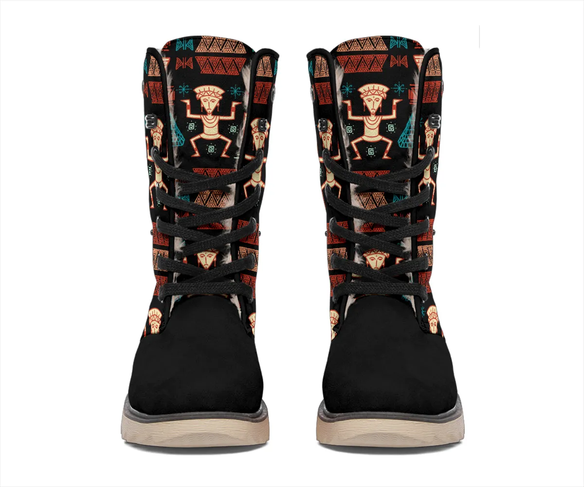 Aztec Tribal Polar Boots