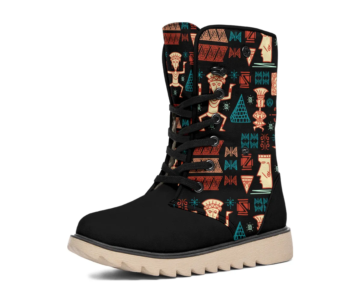 Aztec Tribal Polar Boots