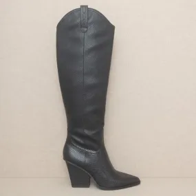 Barcelona Knee High - Black