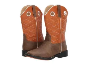 Big Kid's Roper Boone Boot in Orange