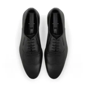 Brogue Dotted Oxfords-Black