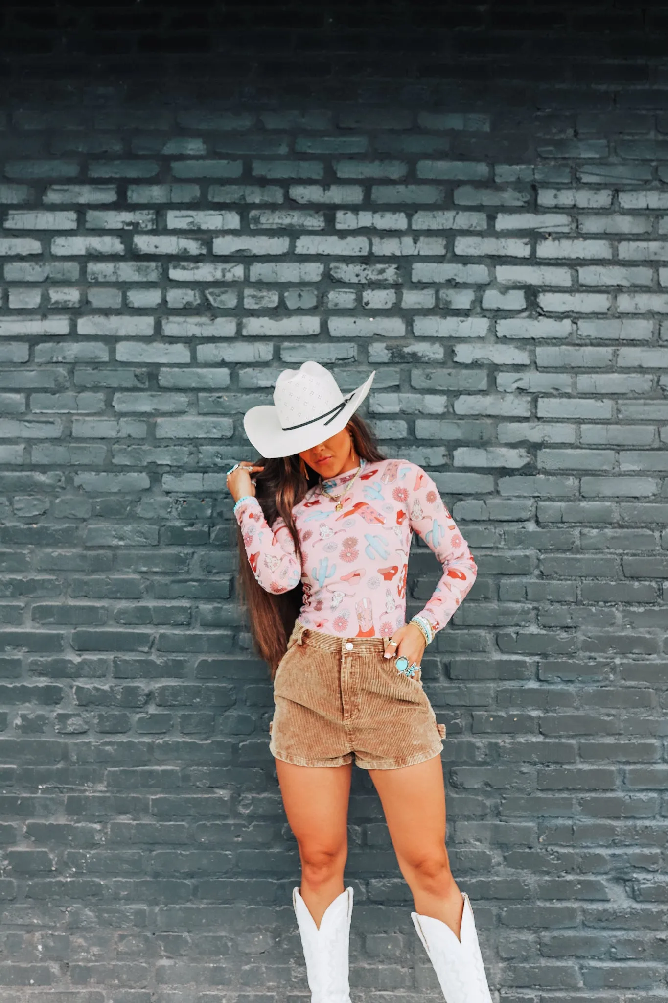 Cowboy Boot Cactus Long sleeve Bodysuit