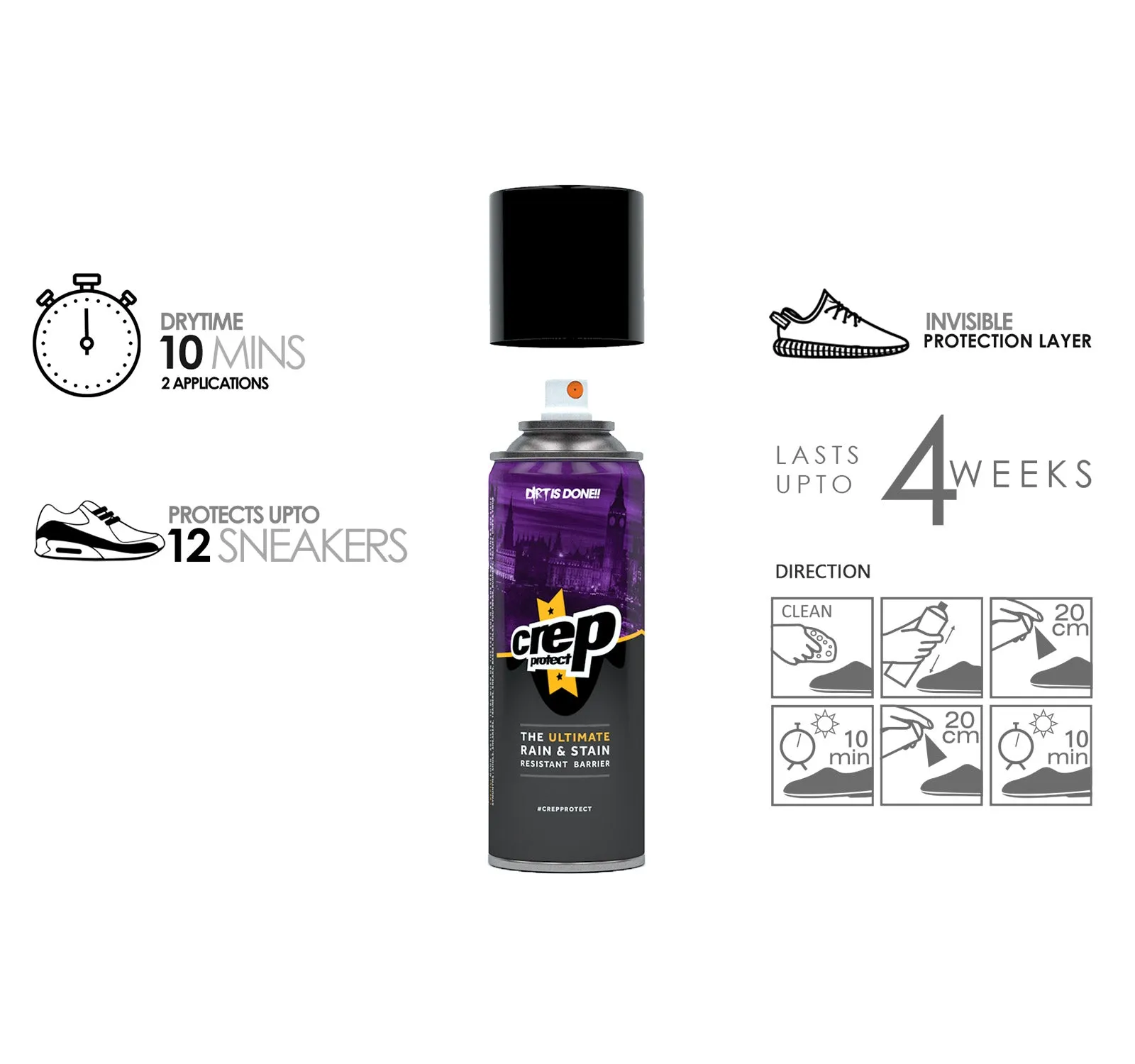 Crep Protect 5oz (142g) Rain and Stain Shoe Spray