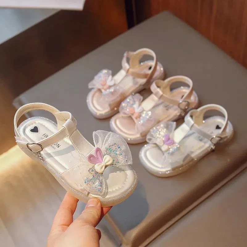 Cute Rabbit Ear Toddler Casual Sandal Shoes for Little Girls - G04011