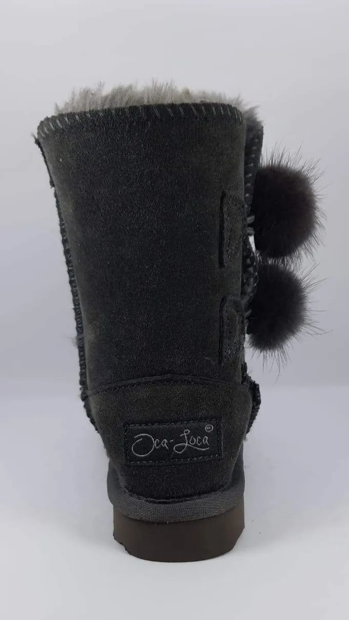 Girls Grey Oca Loca Boots