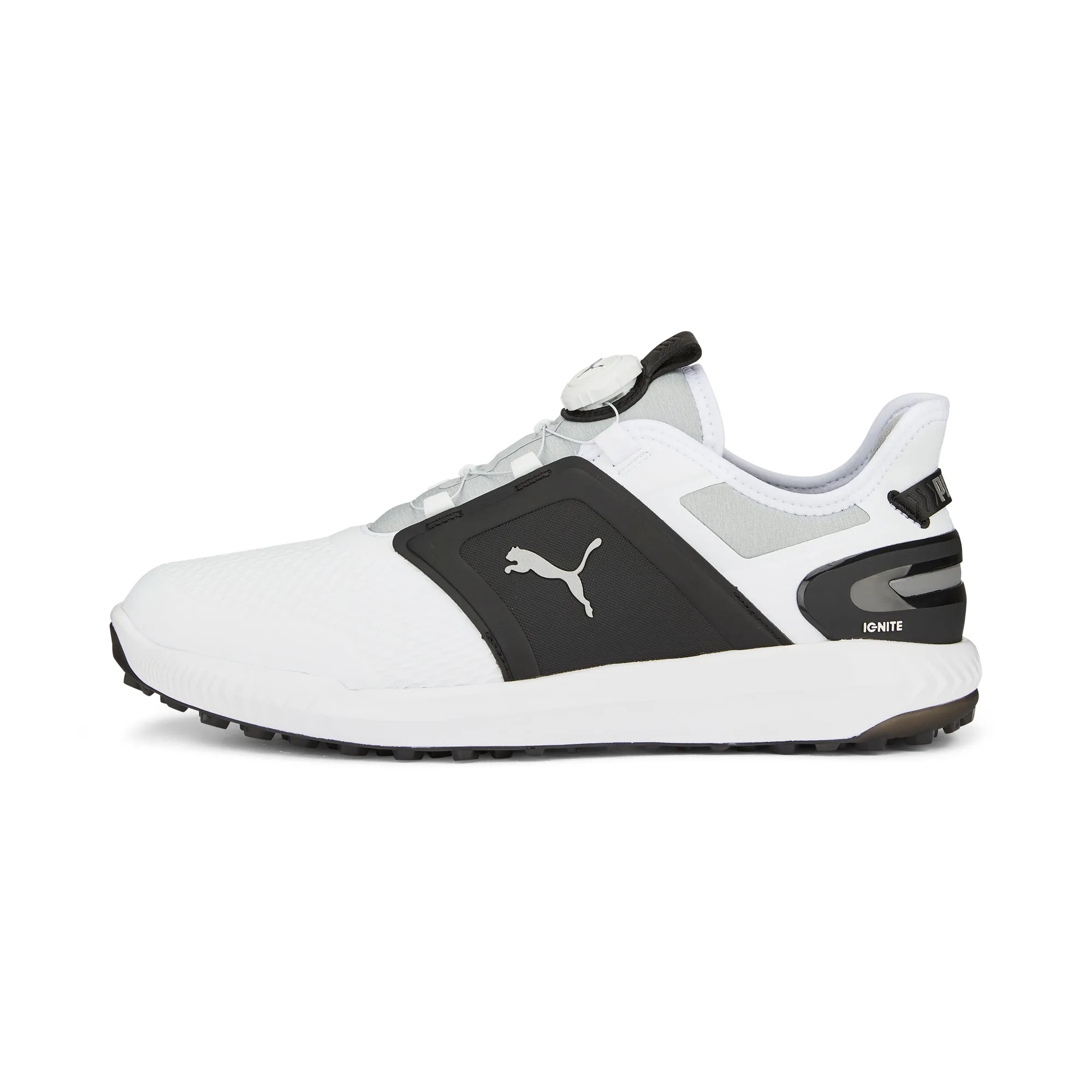 IGNITE ELEVATE DISC Spikeless Golf Shoes | Puma White / Puma Silver / High Rise