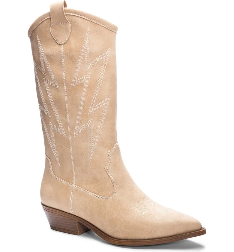 Josea Western Boot (Natural/Black)