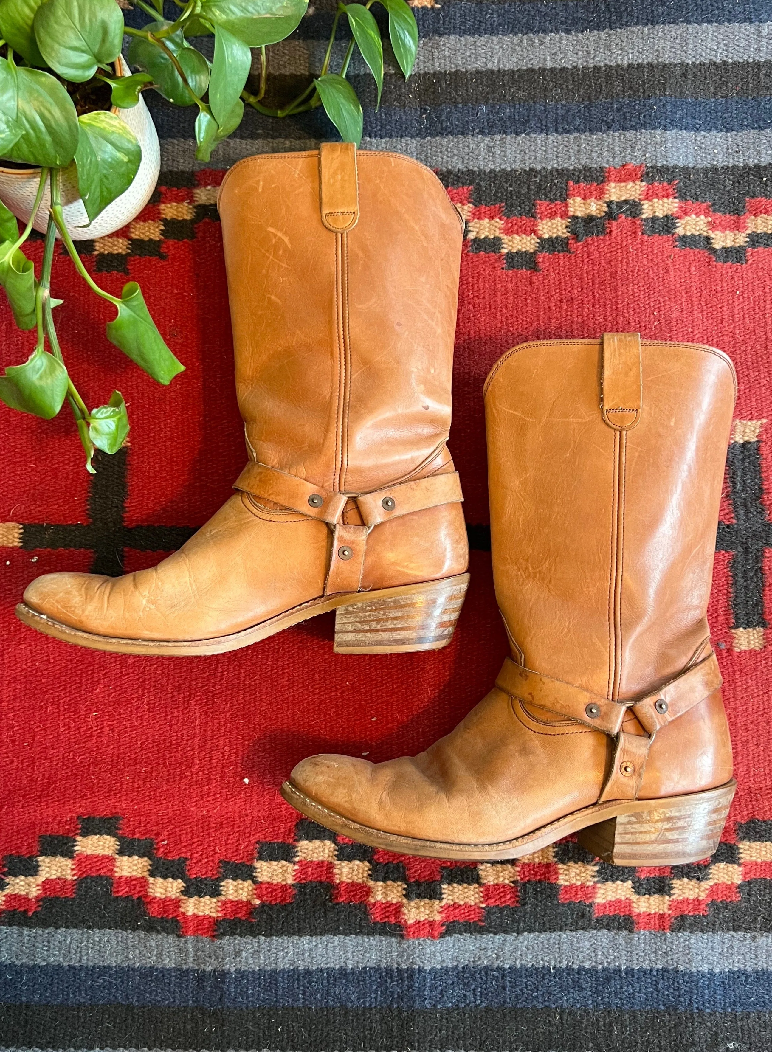 LEVIS Orange Tab 70s Harness Leather Boots  Mens Size 11.5