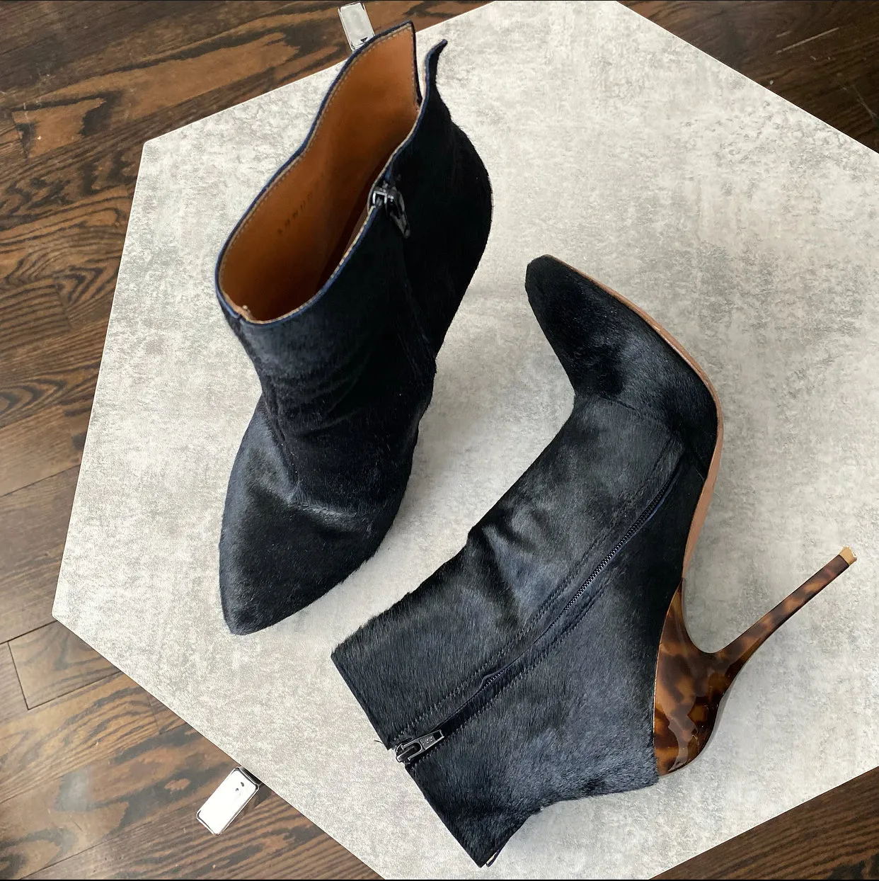 Maison Martin Margiela Pony Hide Ankle Boots - 37.5 (USA 7)