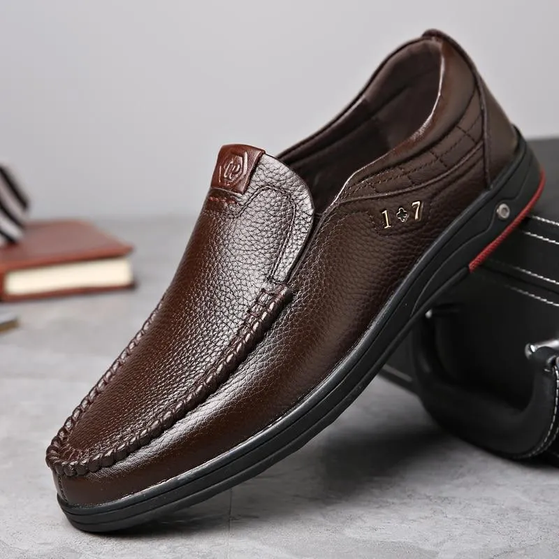 Man Genuine Leather casual Shoes