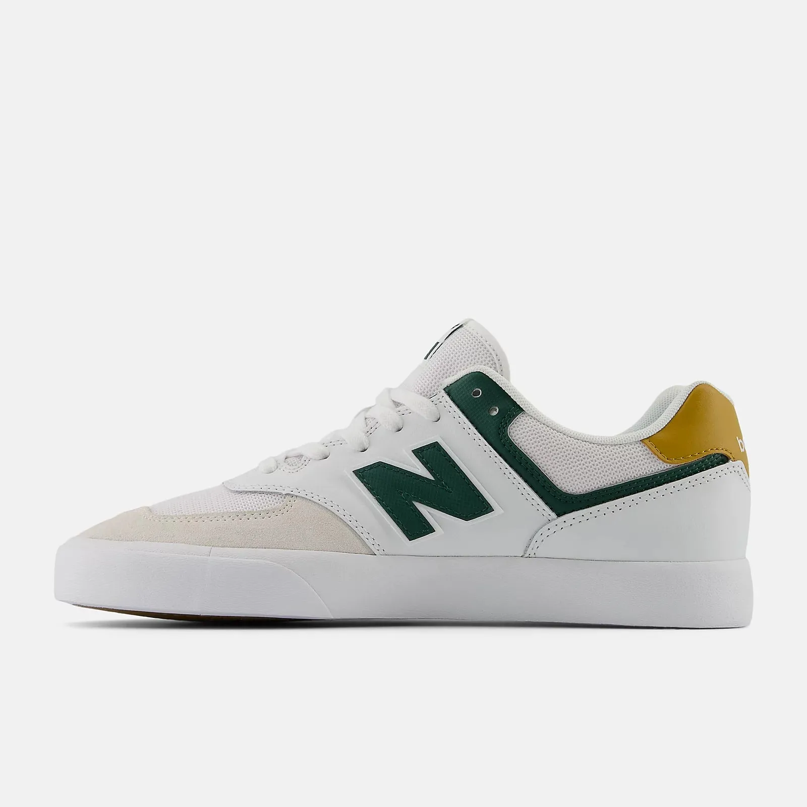 New Balance Numeric NM574VRP Wide White/Forest 2E Width