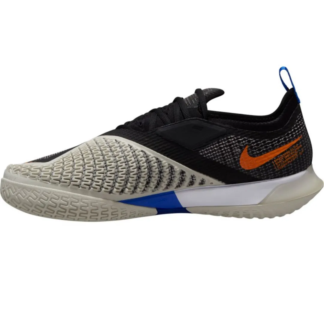 Nike Court React Vapor NXT Tennis Shoes - Black/Sunset-Light Bone-White