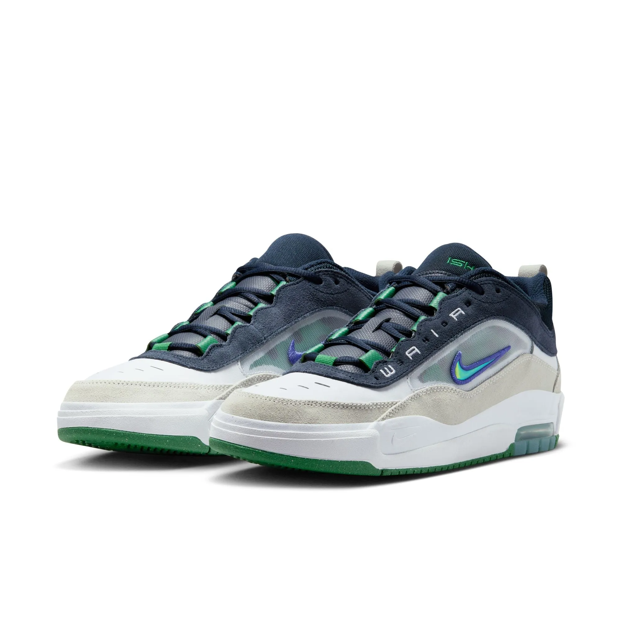 Nike SB Air Max Ishod - White/Persian Violet-Obsidian-Pine Green