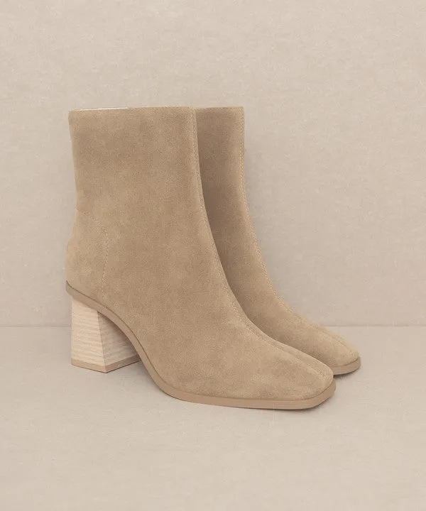 Olivia Moon - Square Toe Ankle Boots