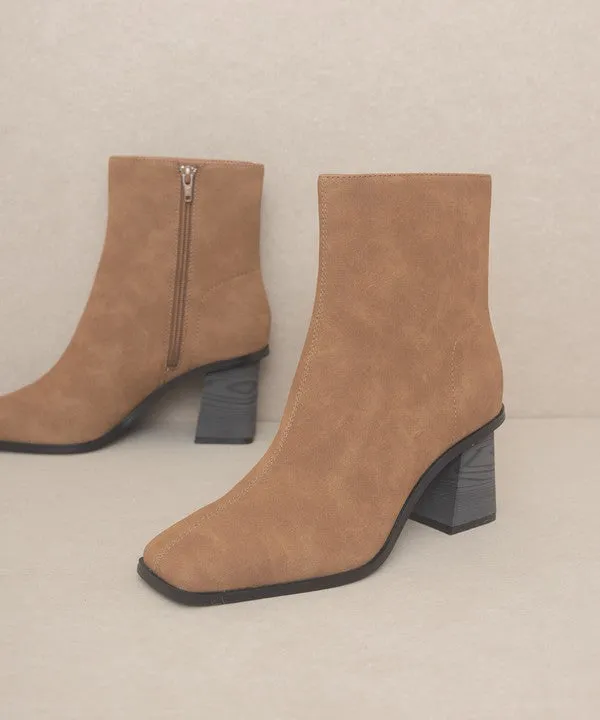 Olivia Moon - Square Toe Ankle Boots