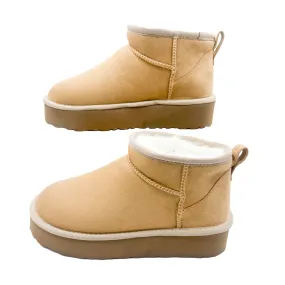 PAWJ Ultra Mini Platform Boot | Tan / Aspen Snow