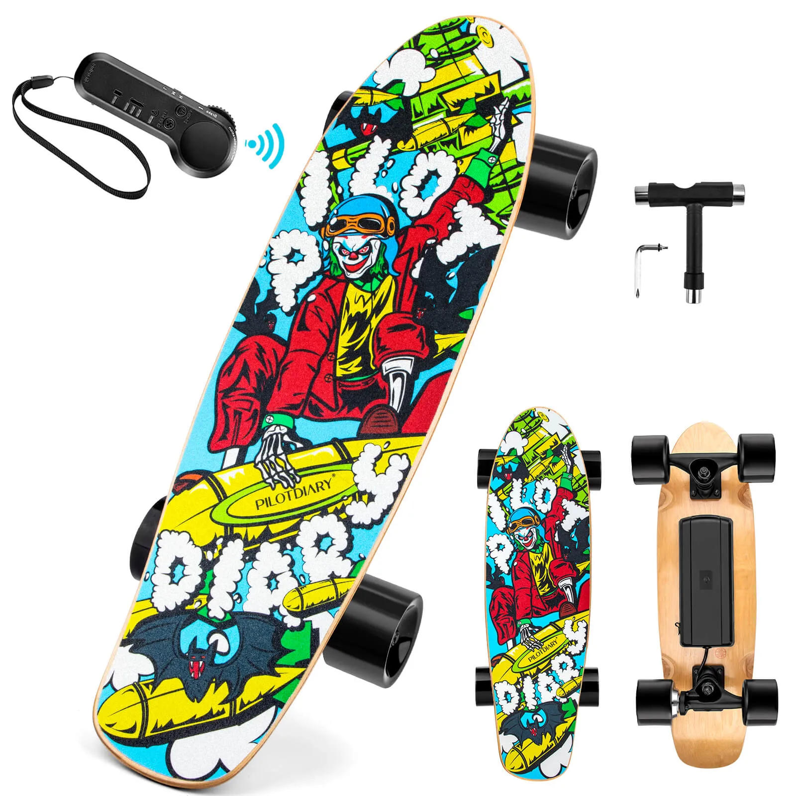 PILOTDIARY Anime Electric Skateboard