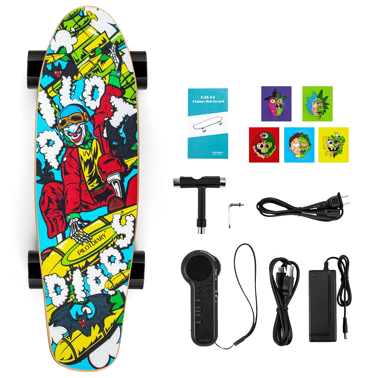 PILOTDIARY Anime Electric Skateboard