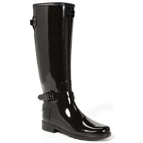 Refined Gloss Rubber Adjustable Women's Tall Wellington Boots