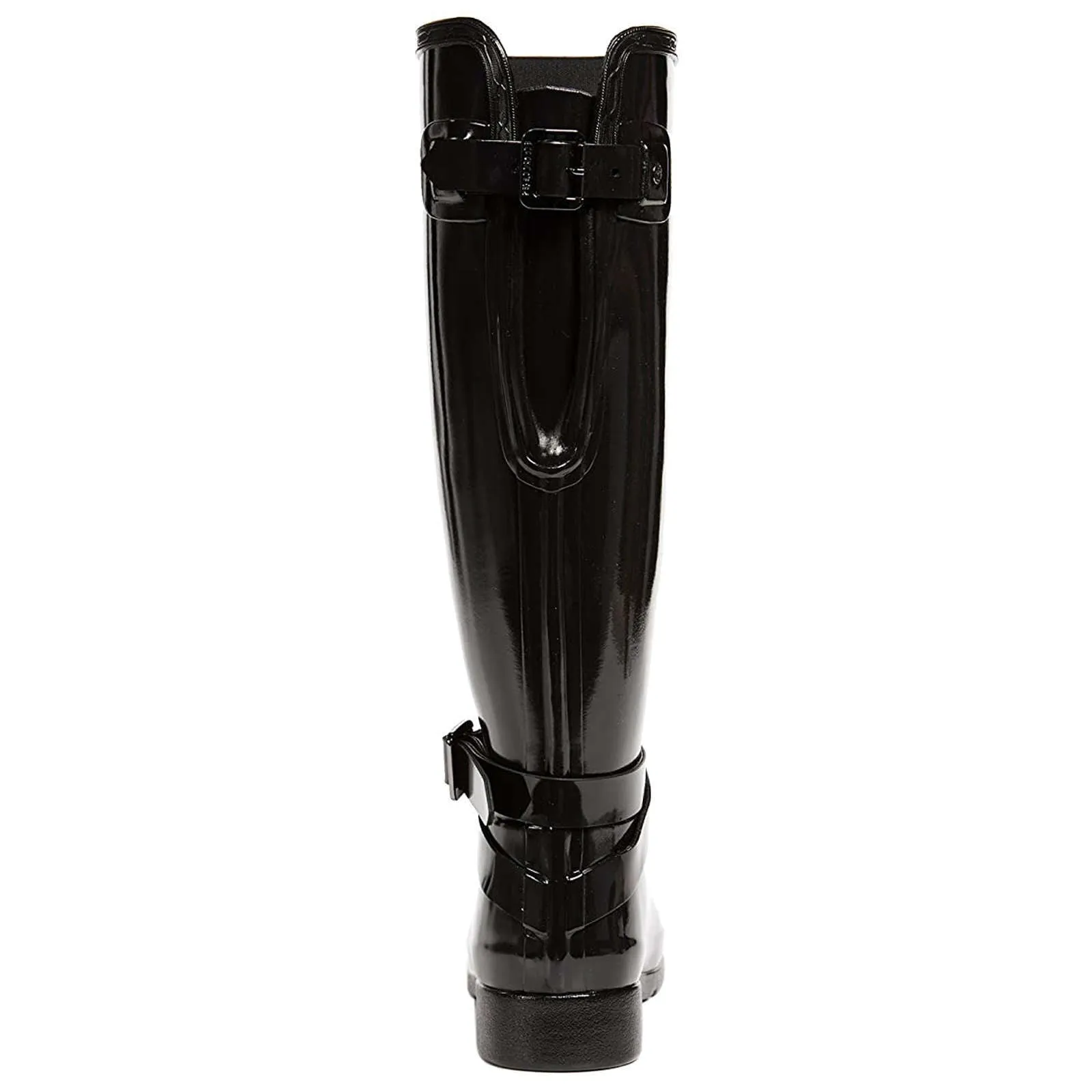 Refined Gloss Rubber Adjustable Women's Tall Wellington Boots