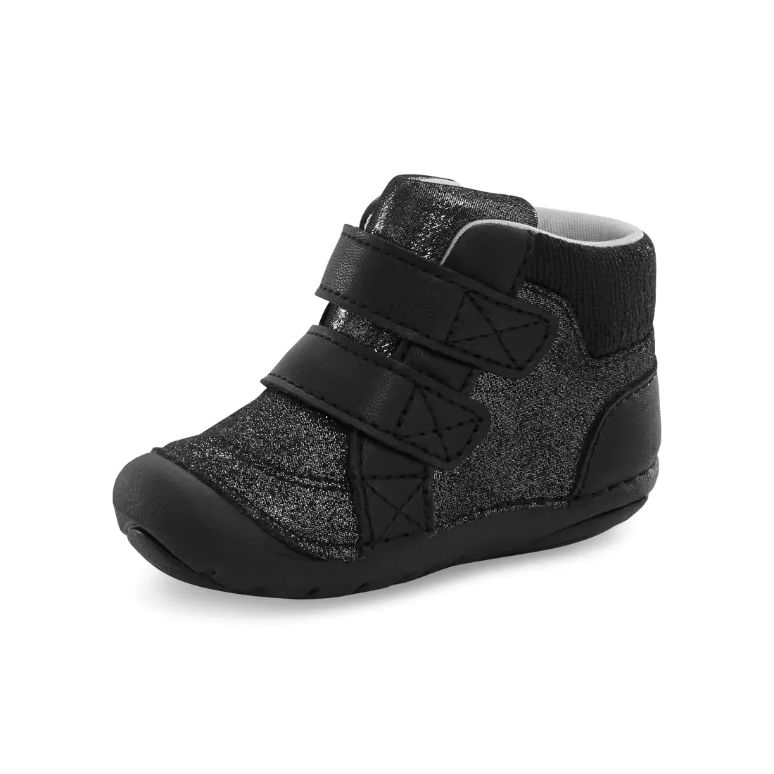 Stride Rite Black Iridescent Martin Soft Motion Toddler Boot