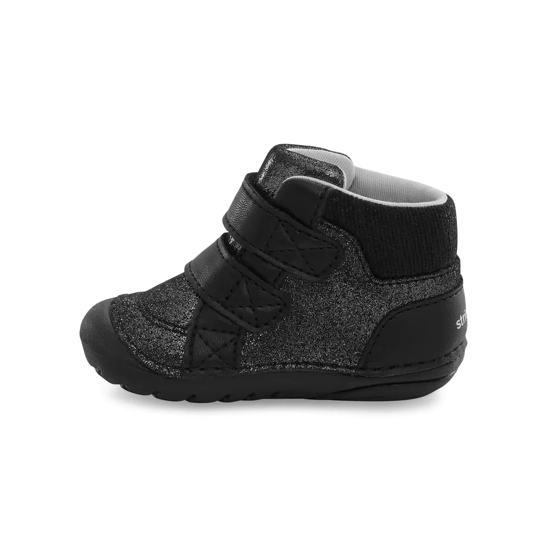 Stride Rite Black Iridescent Martin Soft Motion Toddler Boot