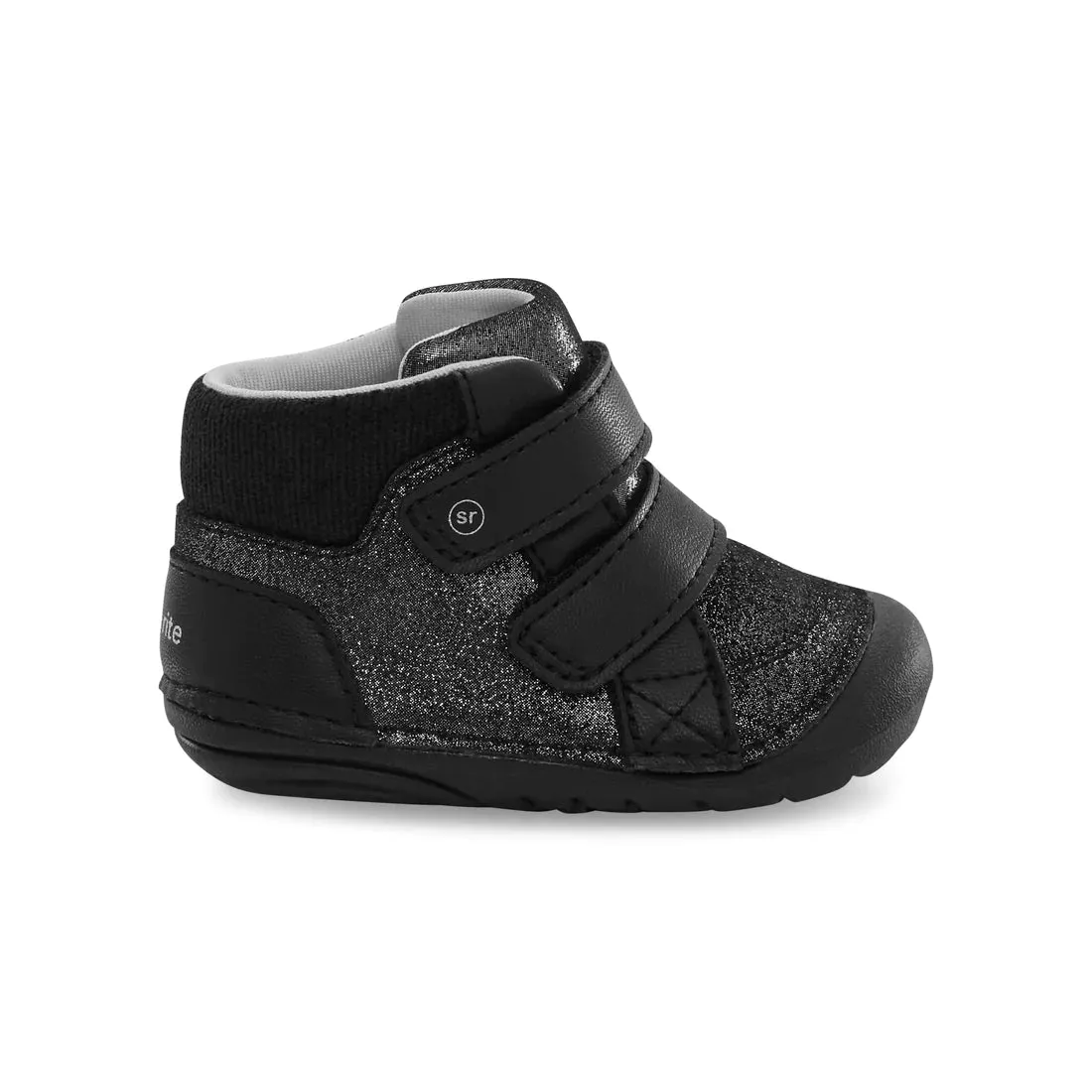 Stride Rite Black Iridescent Martin Soft Motion Toddler Boot