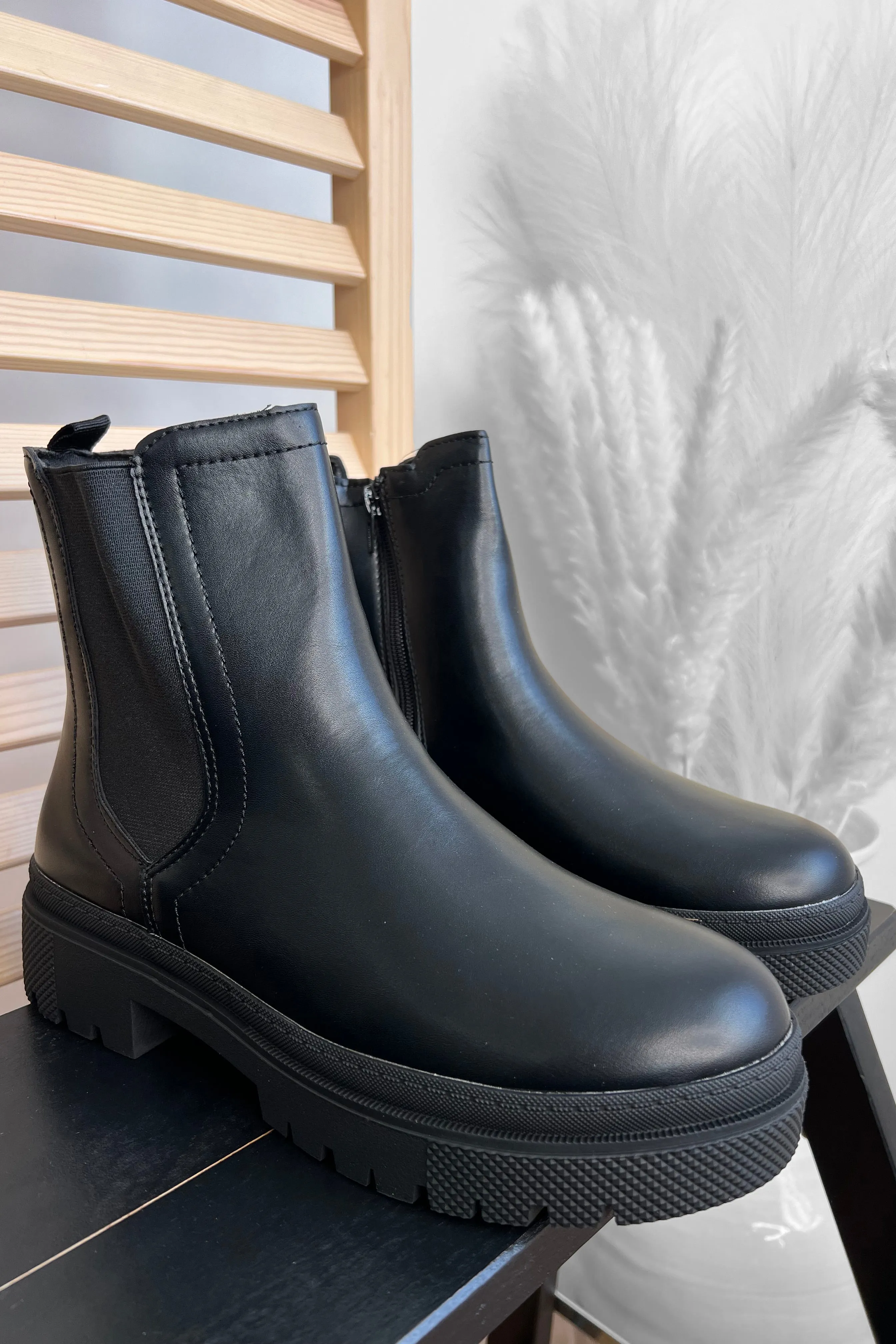 Supple Vegan Leather Chelsea Boots