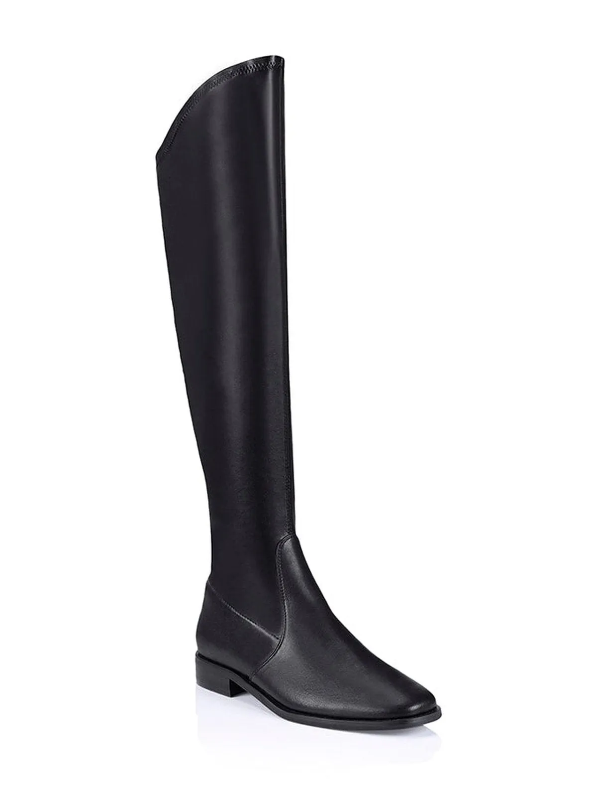 Telita Knee High Riding Boot - Black