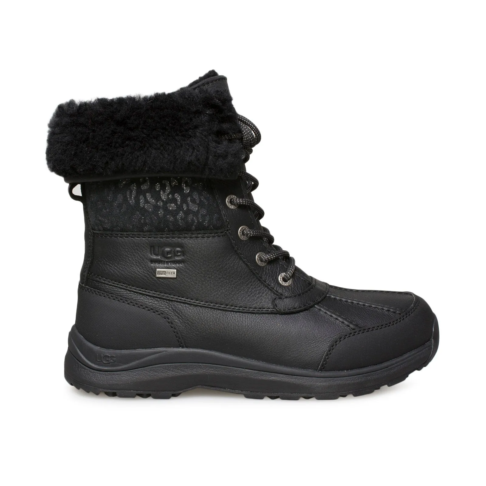 UGG Adirondack III Snow Leopard Black Boots - Women's