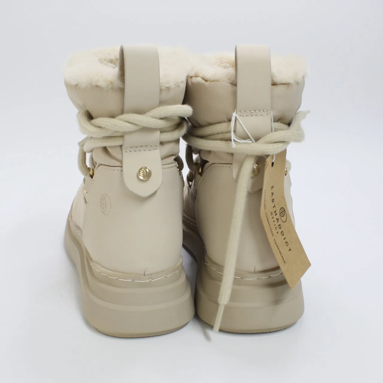 Womens Earth Addict Eira Warm Lined Snow Boots Beige