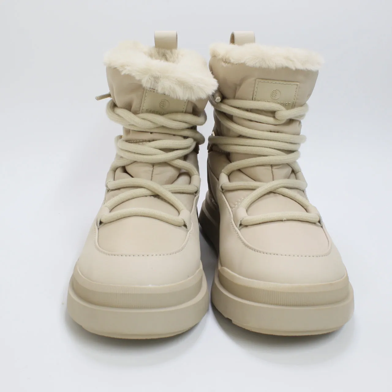 Womens Earth Addict Eira Warm Lined Snow Boots Beige